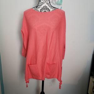 Lilly Pulitzer coral sweater 
